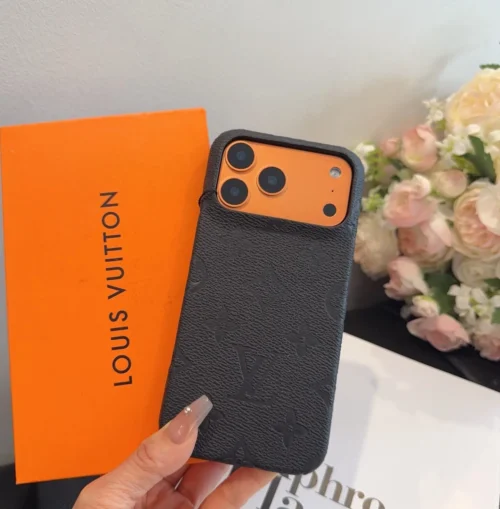 Louis Vuitton Cosmic Orange Embossed Pebbled Cowhide Phone Case - Ref. PCLV0104