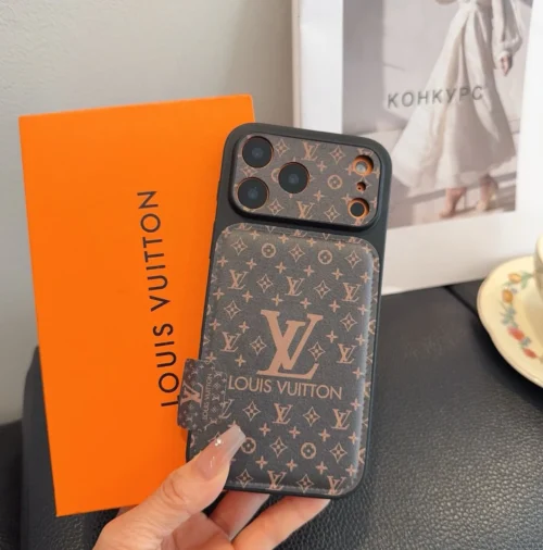 Louis Vuitton Cosmic Orange Glitter-Embossed Full-Cover Phone Case with Precision Cutouts - Ref. PCLV0113