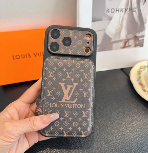 Louis Vuitton Cosmic Orange Glitter-Embossed Full-Cover Phone Case with Precision Cutouts - Ref. PCLV0113