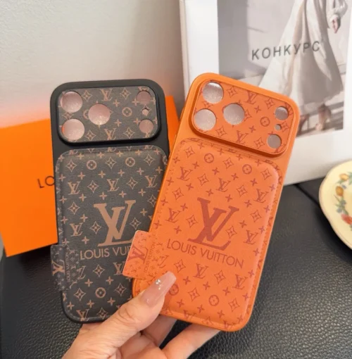 Louis Vuitton Cosmic Orange Glitter-Embossed Full-Cover Phone Case with Precision Cutouts - Ref. PCLV0114