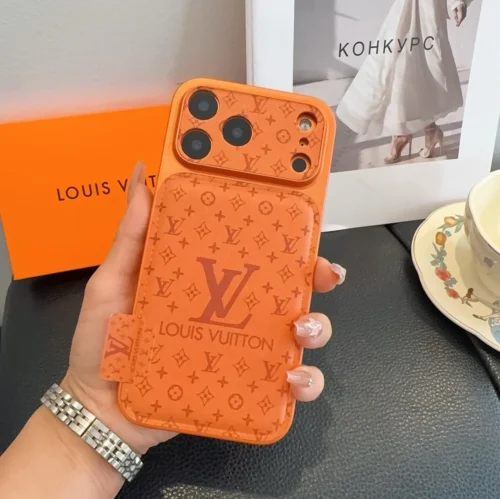 Louis Vuitton Cosmic Orange Glitter-Embossed Full-Cover Phone Case with Precision Cutouts - Ref. PCLV0114