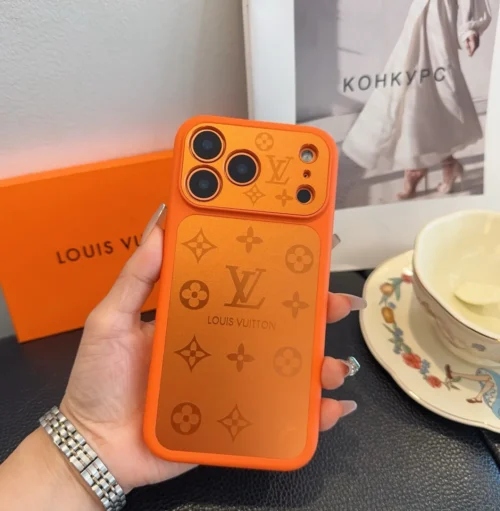 Louis Vuitton Cosmic Orange Full-Cover Phone Case with a Matte Finish - Ref. PCLV0129