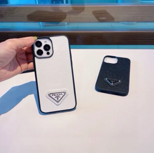 Prada Full-Cover Phone Case with Precision Cutouts for iPhone - Ref. PCPRADA0005