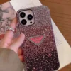 Prada Rhinestone Full-Cover Phone Case with Precision Cutouts - Ref. PCPRADA0020