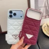 Prada Soft Leather-Feel Phone Case with Card Slot and Precision Cutouts - Ref. PCPRADA0036